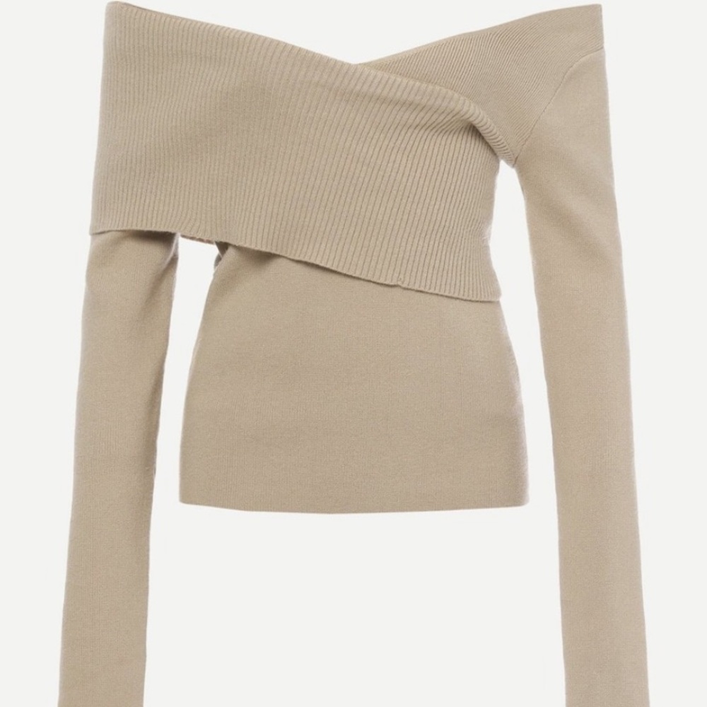 Cool and funky sand colored top.